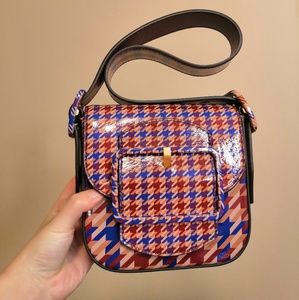 NWOT Tory Burch mini Sawyer houndstooth bag